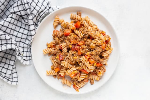 Beef Taco Pasta